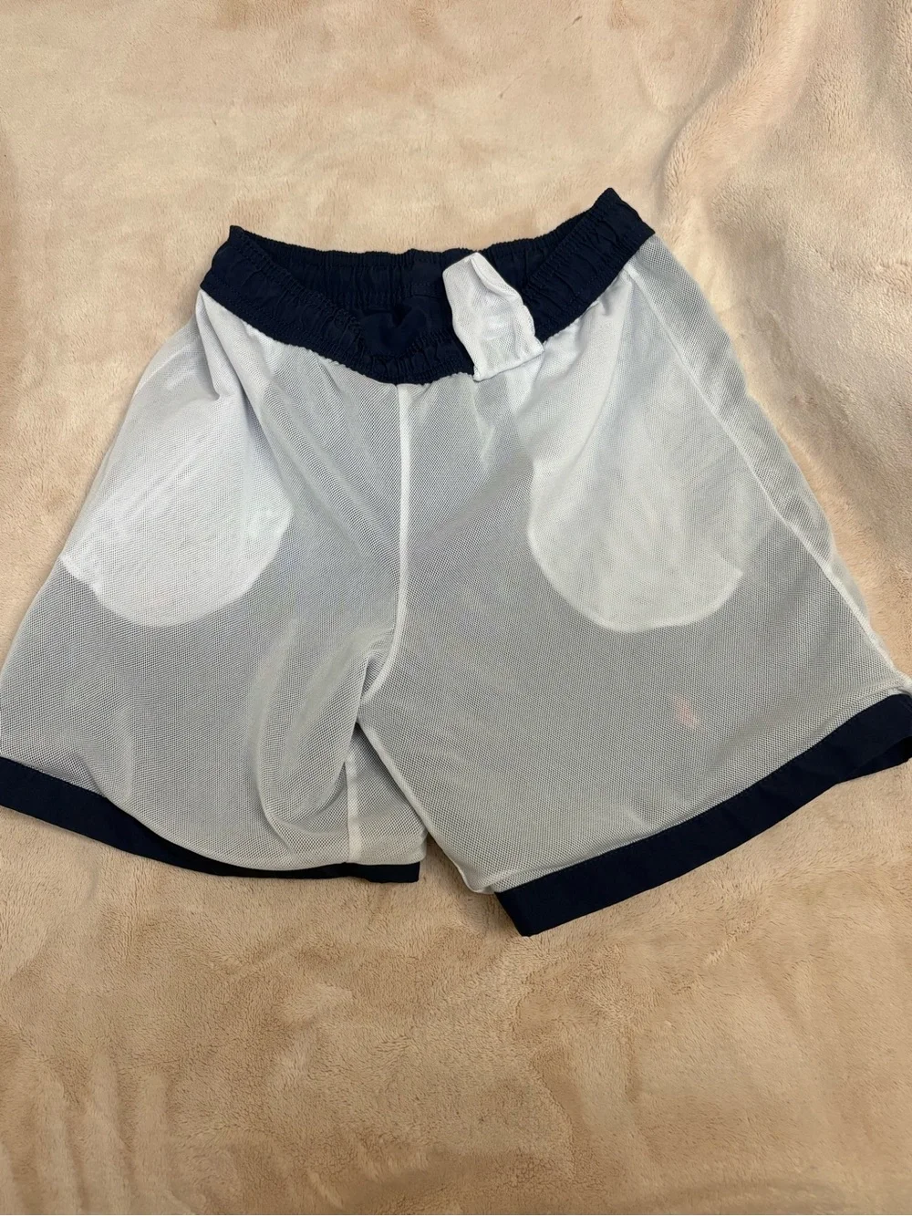 Polo by Ralph Lauren Navy and Yellow Lined Swim Shorts